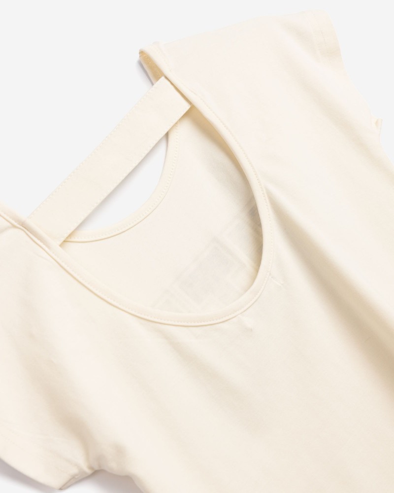 Εφηβικό Μακό Σετ με Μπλούζα Cutie Και Κολάν Κορίτσι (6-16) -Εκρού- 