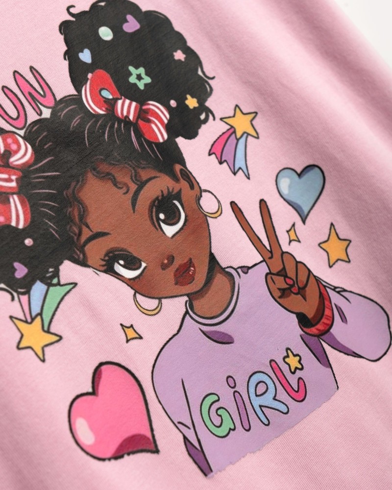 Παιδικό Μακό Σετ με Μπλούζα Fun Girl και Κολάν Κάπρι Κορίτσι (2-6) -Ροζ- 126-719105-1