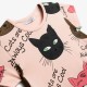 Παιδικό Μακό Σετ με Μπλούζα Cats It's Cool και Κολάν Κάπρι Κορίτσι (2-6) -Ροζ- 126-719109-1