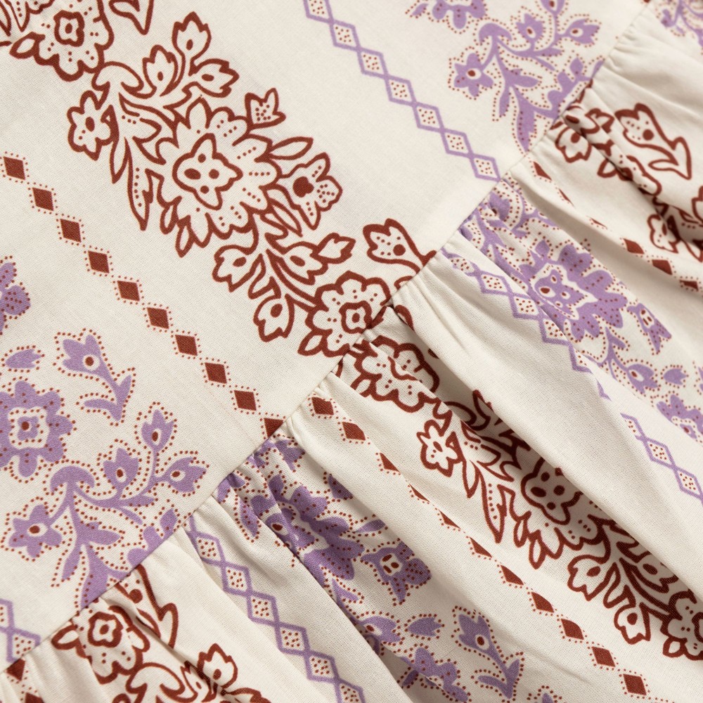 Παιδικό Σετ με Μπλούζα και Παντελόνα Boho Κορίτσι (2-6) -Εμπριμέ- 126-722100-1