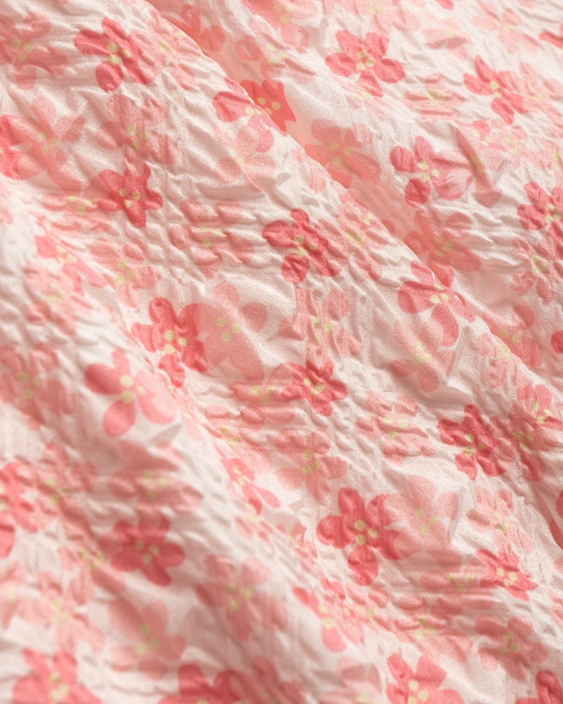 Παιδικό Σετ 3Τμχ με Μπλούζα Top Floral Παντελόνα και Καπέλο Κορίτσι (2-6) -Ανοιχτό Ροζ- 