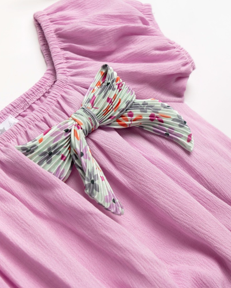 Παιδικό Σετ 3Τμχ με Μπλούζα Top, Παντελόνα Floral και Καπέλο Κορίτσι (2-6) -Λιλά- 