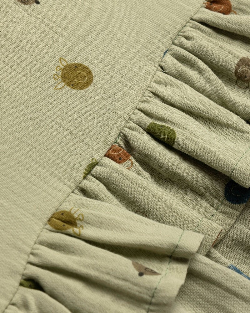 Παιδικό Σετ 3Τμχ με Μπλούζα Τιράντα, Παντελόνα και Κορδέλα Κορίτσι (2-6) -Μέντα- 