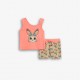 Παιδικό Σετ με Μπλούζα Κουνέλι και Σορτς Allover Κορίτσι (2-6) -Ανοιχτό Σομόν- 126-724107-1
