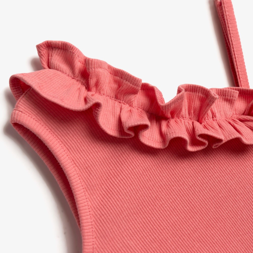 Παιδικό Σετ Ριπ με Μπλούζα Αμάνικη και Σορτς Κορίτσι (2-6) -Ροζ Crayon- 126-724133-1