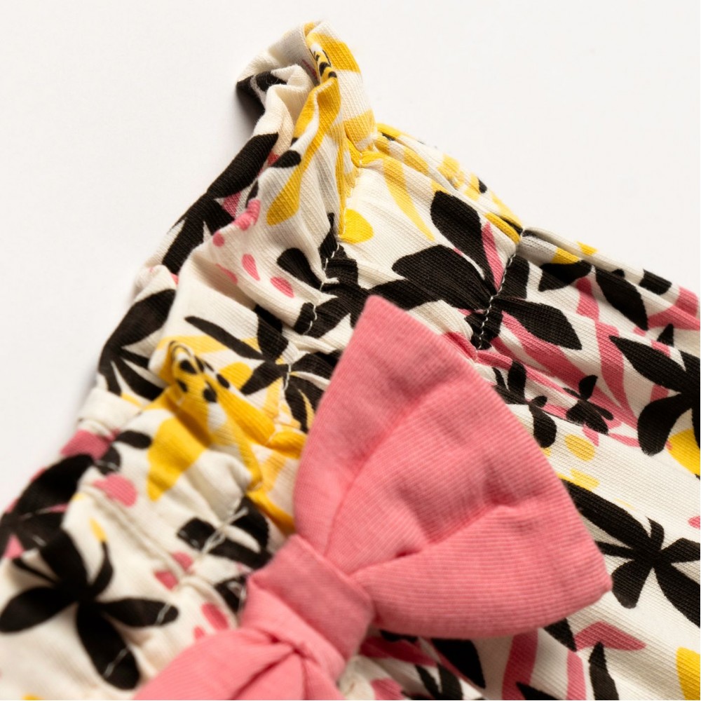 Παιδικό Σετ Ριπ με Μπλούζα Αμάνικη και Σορτς Κορίτσι (2-6) -Ροζ Crayon- 126-724133-1