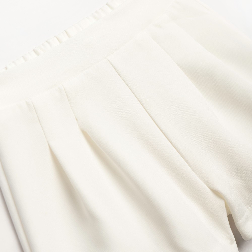 Παιδικό Σετ Μπλούζα Αμάνικη με Στρας και Σορτς Κορίτσι (2-6) –Σιελ/Λευκό– 126-725122-1