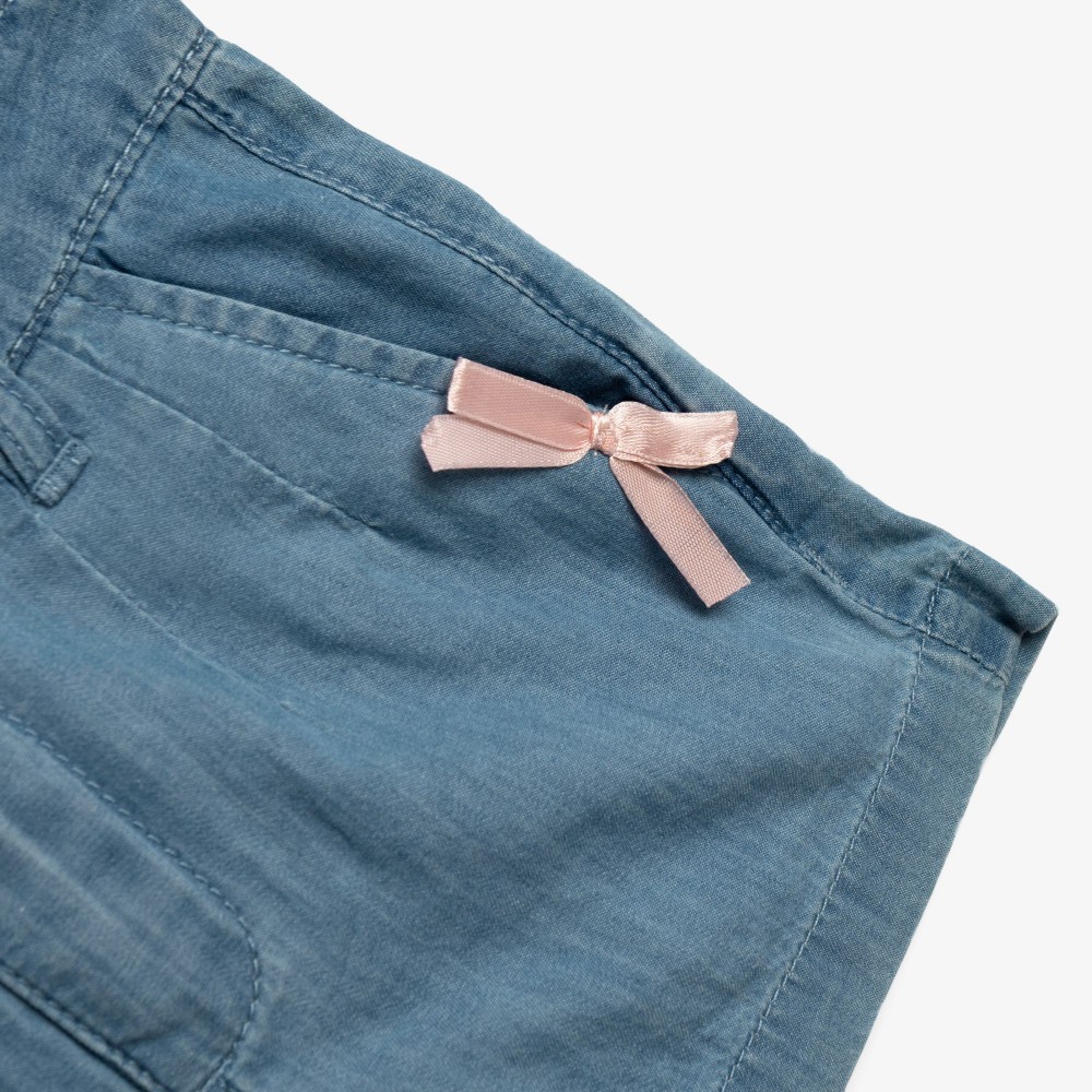 Παιδικό Σετ με Μπλούζα Hug Me και Τζιν Σορτς Κορίτσι (2-6) -Λευκό- 126-726111-1