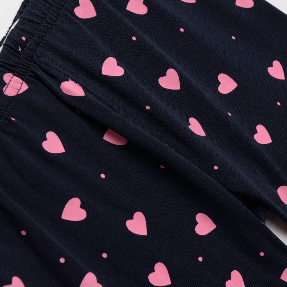 Παιδικό Μακό Σετ με Μπλούζα Αρκουδάκια και Κολάν Ποδηλατικό Κορίτσι (2-6) -Ροζ- 126-727100-1