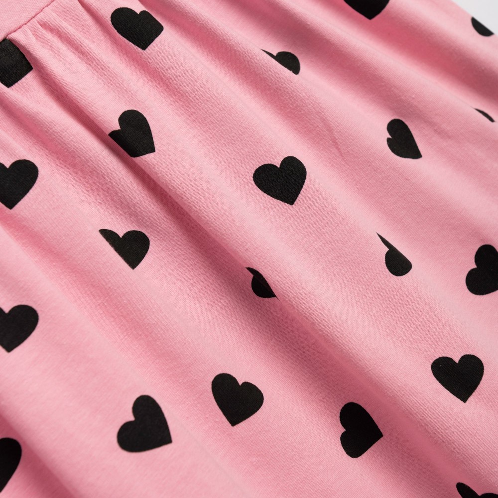 Παιδικό Μακό Φόρεμα Αμάνικο με Τύπωμα Σκυλάκι Κορίτσι (2-6) –Ροζ– 126-728123-1