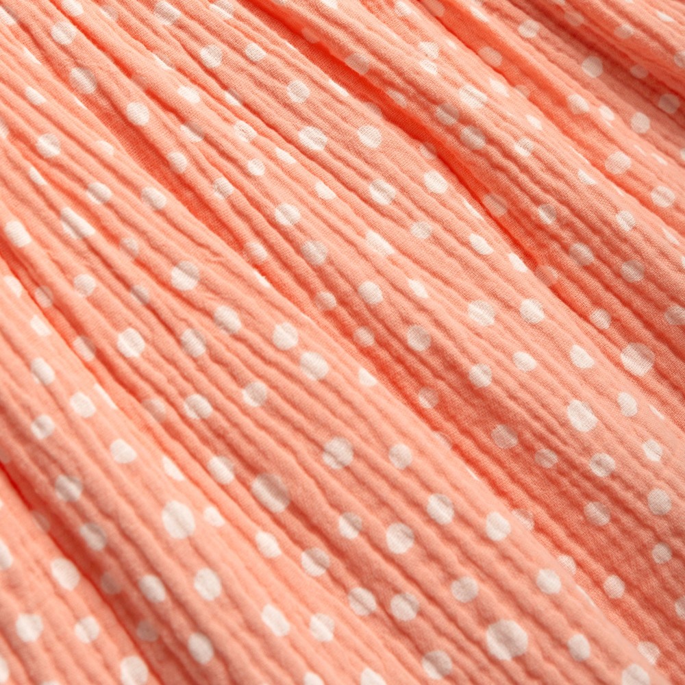 Παιδικό Φόρεμα Αμάνικο Πουά Allover με Τσαντάκι Κορίτσι (2-6) –Σομόν– 126-729121-1