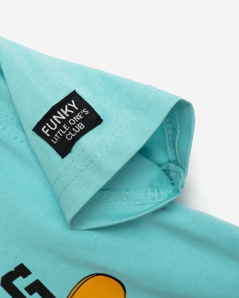 Βρεφικό Σετ με Μπλούζα Cool Κουνελάκι και Βερμούδα Αγόρι (6-24μ) -Τυρκουάζ- 