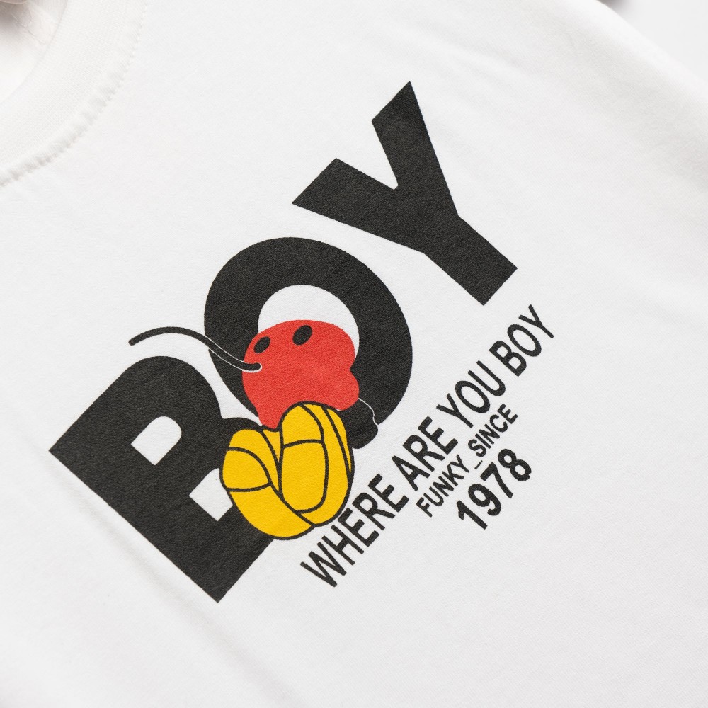 Βρεφικό Σετ Μακό με Μπλούζα Βoy και Βερμούδα Αγόρι (6-24μ) -Λευκό- 