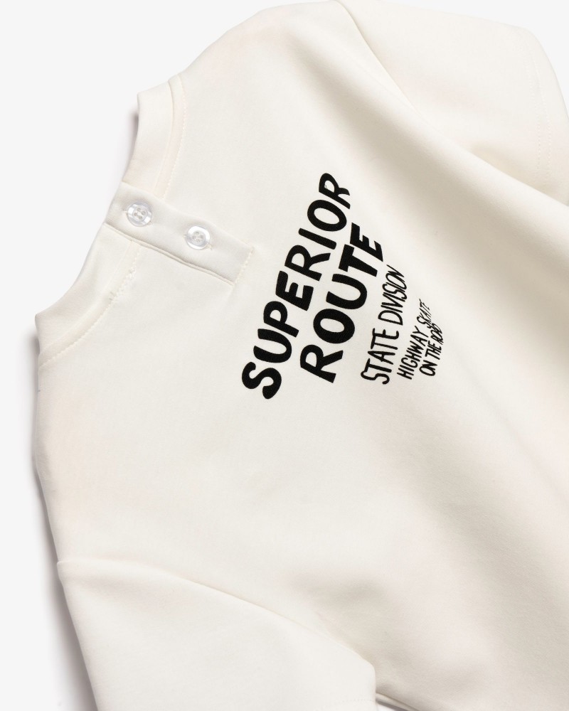 Βρεφικό Σετ με Μπλούζα Superior Route και Βερμούδα Cargo Αγόρι (6-24μ) -Εκρού- 