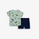Βρεφικό Σετ με Μπλούζα Little Dino και Βερμούδα Cargo Αγόρι (6-24μ) -Φυστικί- 126-804111-2