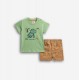 Βρεφικό Σετ με Μπλούζα Fanny Days Δεινοσαυράκι και Βερμούδα Αγόρι (6-24μ) -Πράσινο- 126-822108-1