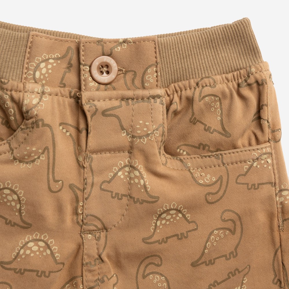 Βρεφικό Σετ με Μπλούζα Fanny Days Δεινοσαυράκι και Βερμούδα Αγόρι (6-24μ) -Πράσινο- 126-822108-1