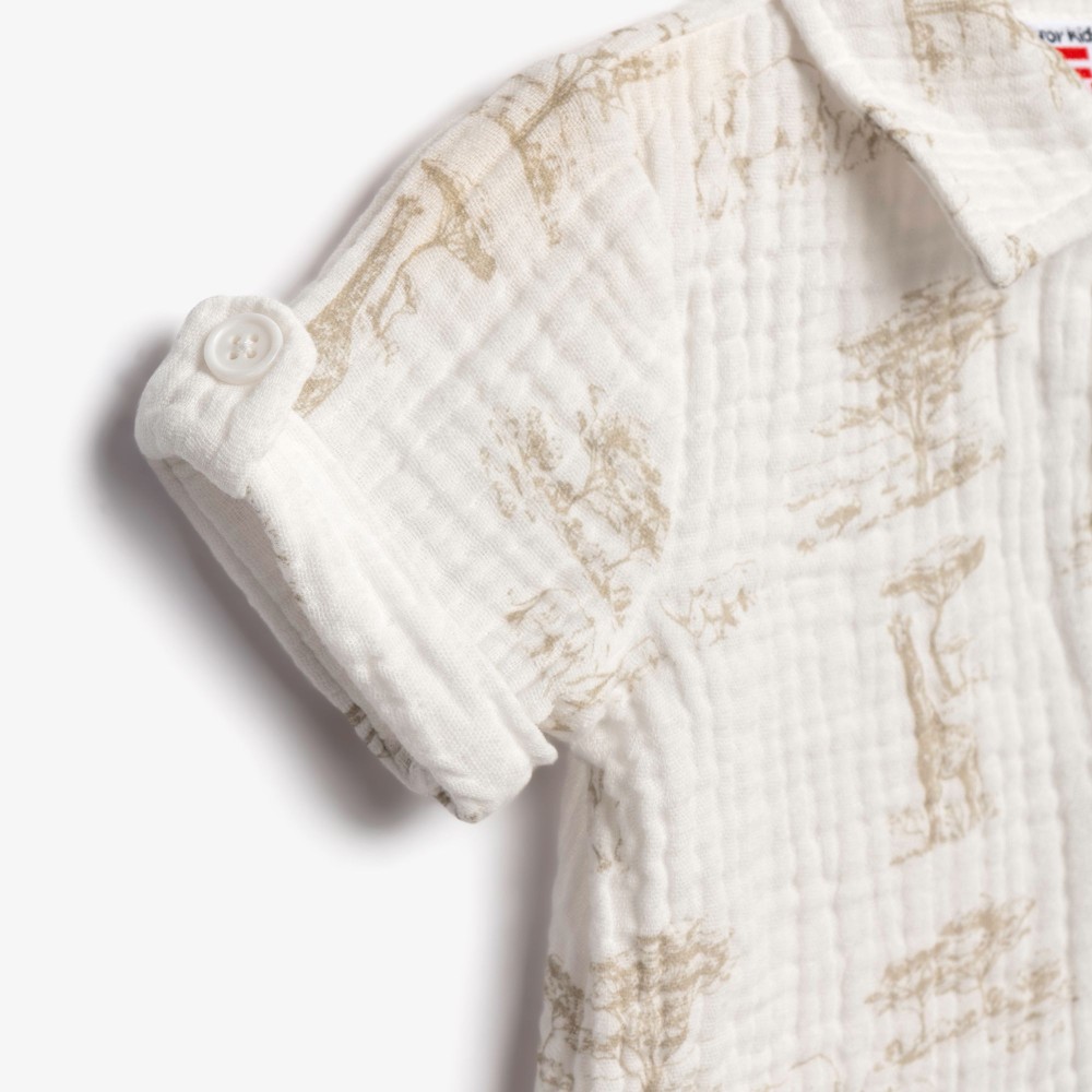 Βρεφικό Σετ 3 Τμχ με Μπούζα Polo, Παντελόνι Και Καπέλο Αγόρι (6-24μ) -Μπεζ- 126-822119-1