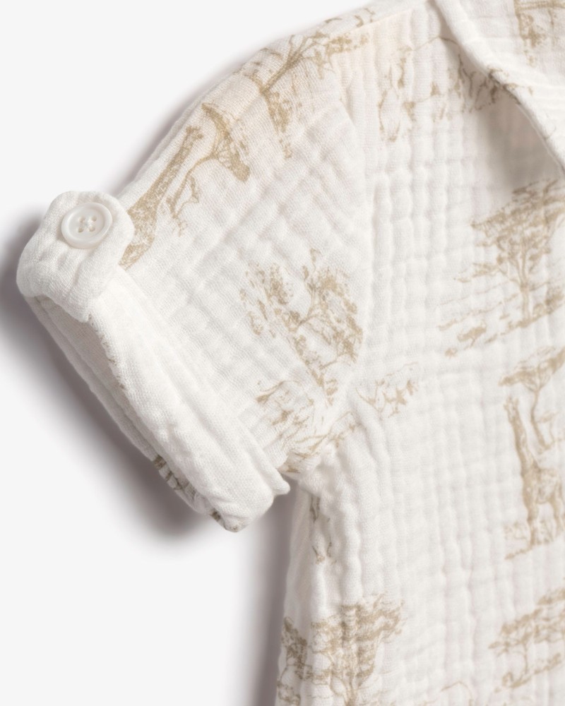 Βρεφικό Σετ 3 Τμχ με Μπούζα Polo, Παντελόνι Και Καπέλο Αγόρι (6-24μ) -Μπεζ- 