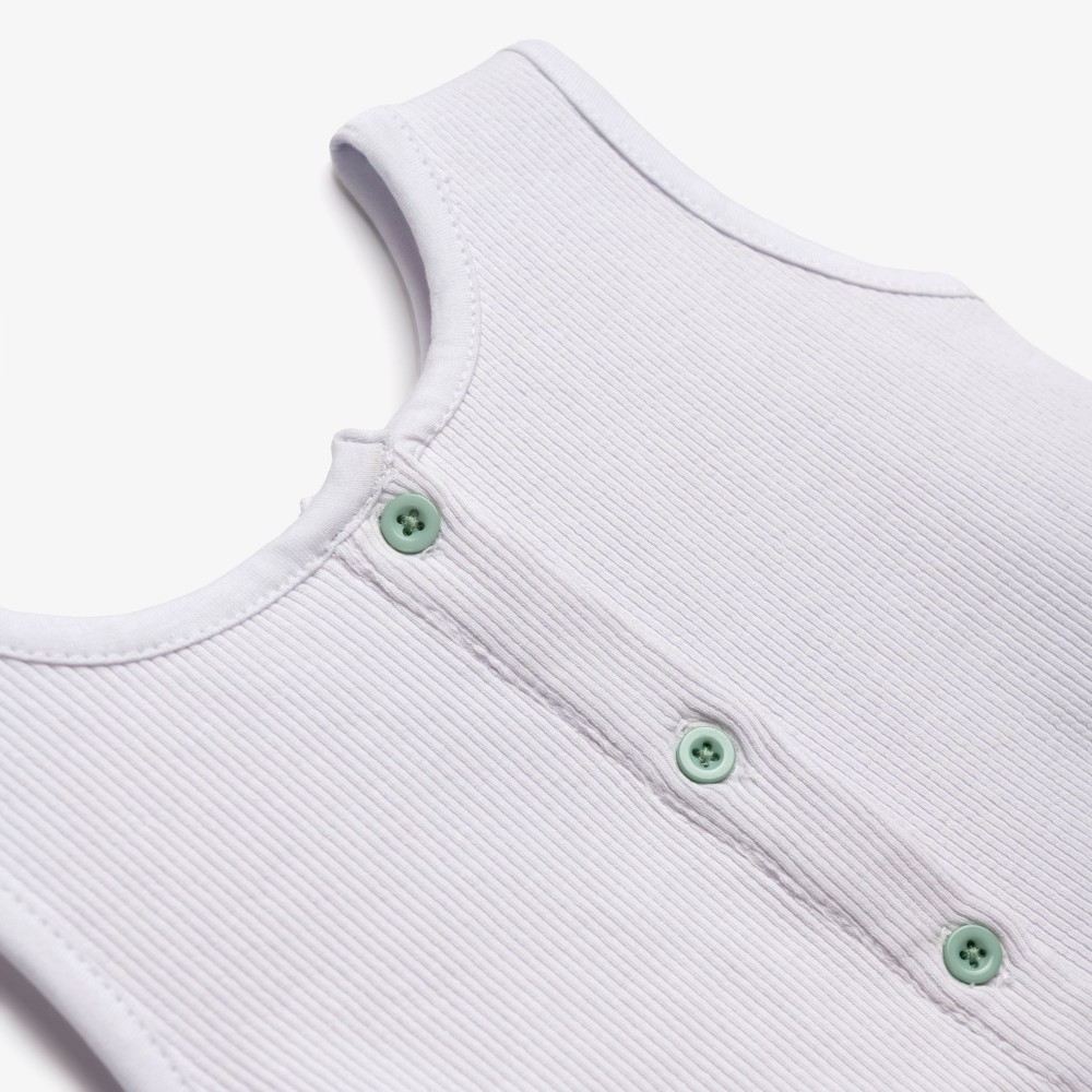 Βρεφικό Σετ Μακό με Μπλούζα Ριπ και Σορτς Floral Κορίτσι (6-24) -Λευκό- 126-924106-1