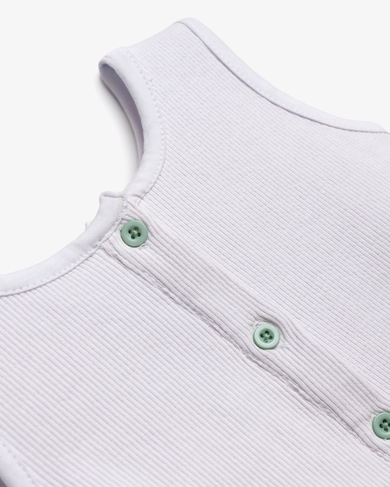 Βρεφικό Σετ Μακό με Μπλούζα Ριπ και Σορτς Floral Κορίτσι (6-24) -Λευκό- 