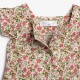 Βρεφικό Σετ 3Τμχ με Μπλούζα Floral με Κουμπάκια, Σορτς και Καπέλο Κορίτσι (6-24μ) -Εμπριμέ- 126-925104-1