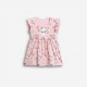 Βρεφικό Μακό Φόρεμα με Τύπωμα Γατάκι Κορίτσι (6-24μ) –Ροζ– 126-928101-1