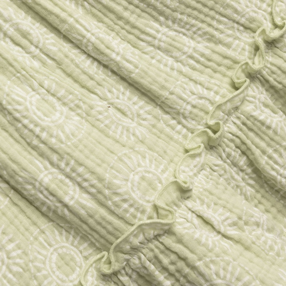 Βρεφικό Φόρεμα με Βολάν και Καπέλο Κορίτσι (6-24μ) –Ανοιχτό Χακί– 126-929111-1