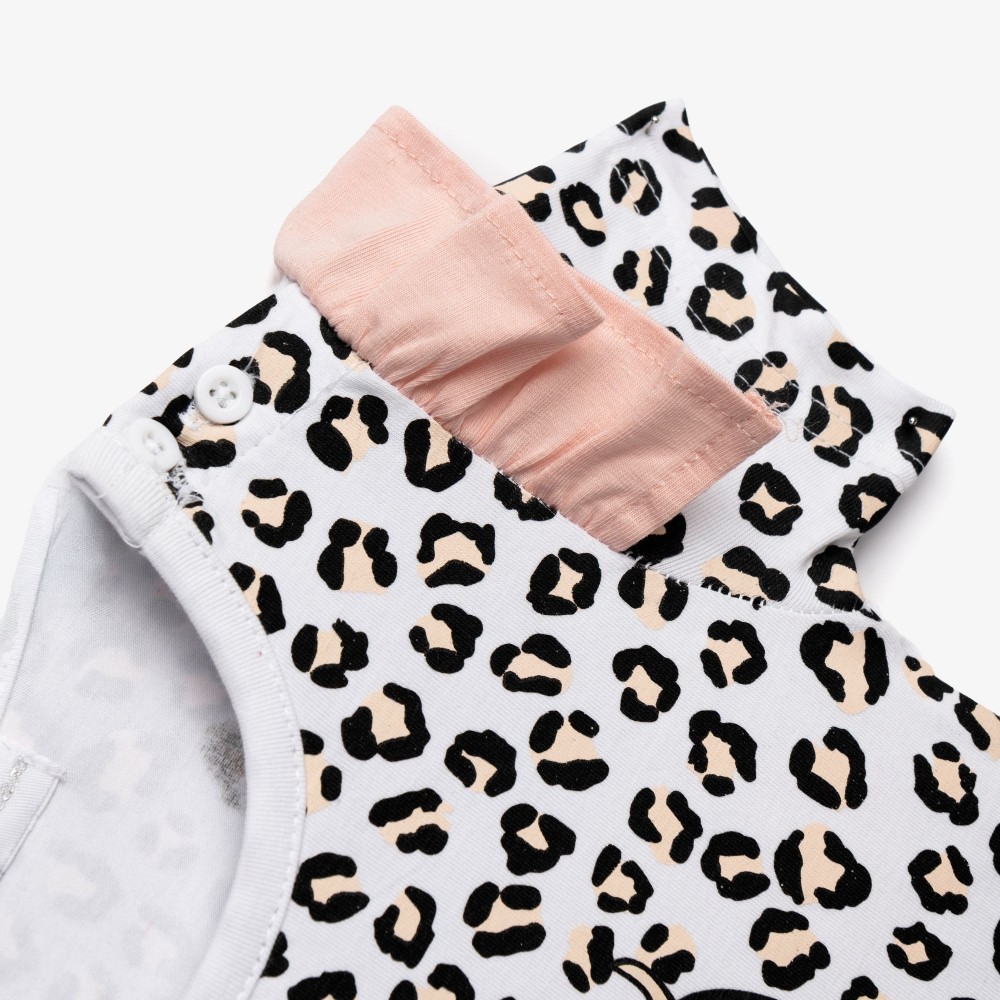 Βρεφικό Σετ Μακό με Μπλούζα Ποντικάκι και Κολάν Κάπρι Κορίτσι (6-24) -Εμπριμέ- 126-939105-1