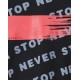 Εφηβική Μπλούζα Φούτερ Με Τύπωμα Never Stop Αγόρι -Μαύρο- 13-123014-5