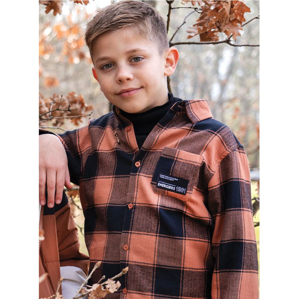 Εφηβικό Καρώ Πουκάμισο Τύπος Αγόρι (6-16) -Καρώ- 