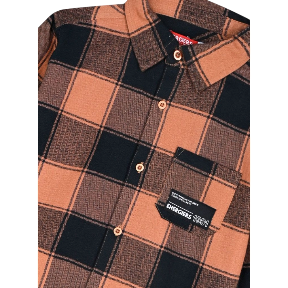 Εφηβικό Καρώ Πουκάμισο Τύπος Αγόρι (6-16) -Καρώ- 13-125000-4