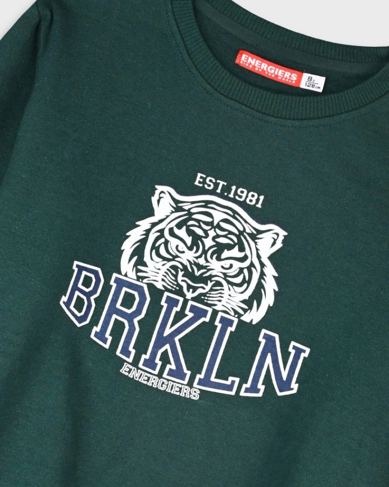 Εφηβικό Σετ Φούτερ Φόρμα με Τύπωμα Brkln Αγόρι (6-16) -Μαρέν- 