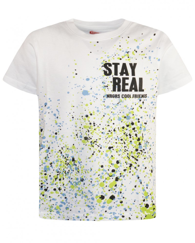Εφηβική Μπλούζα Μακό Με Τύπωμα Stay Real Αγόρι -Μαύρο- 13-223066-5