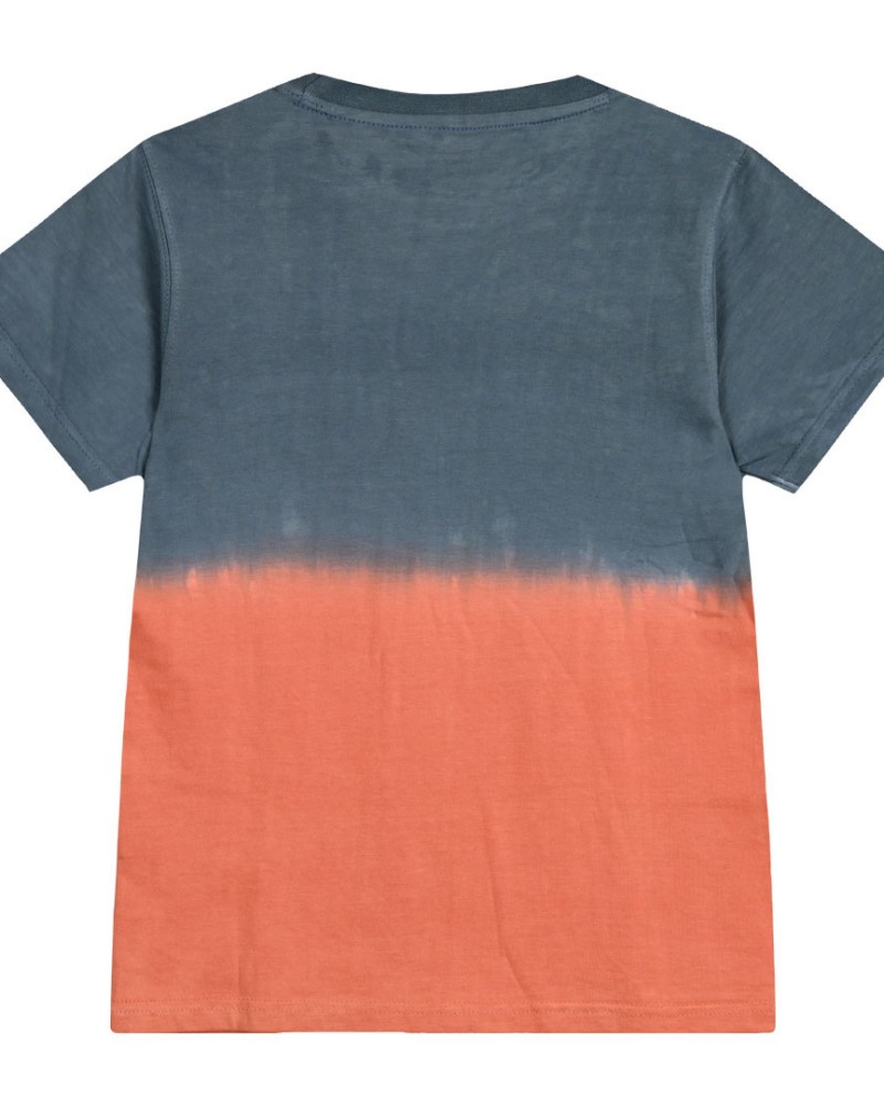 Εφηβική Μπλούζα T-Shirt Mountains Δίχρωμη Αγόρι (6-16Ε) -Πορτοκαλί- 13-224022-5
