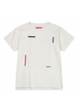 Εφηβική Μπλούζα T-Shirt Με Ανάγλυφο Τύπωμα Αγόρι (6-16Ε) -Εκρού- 13-224032-5