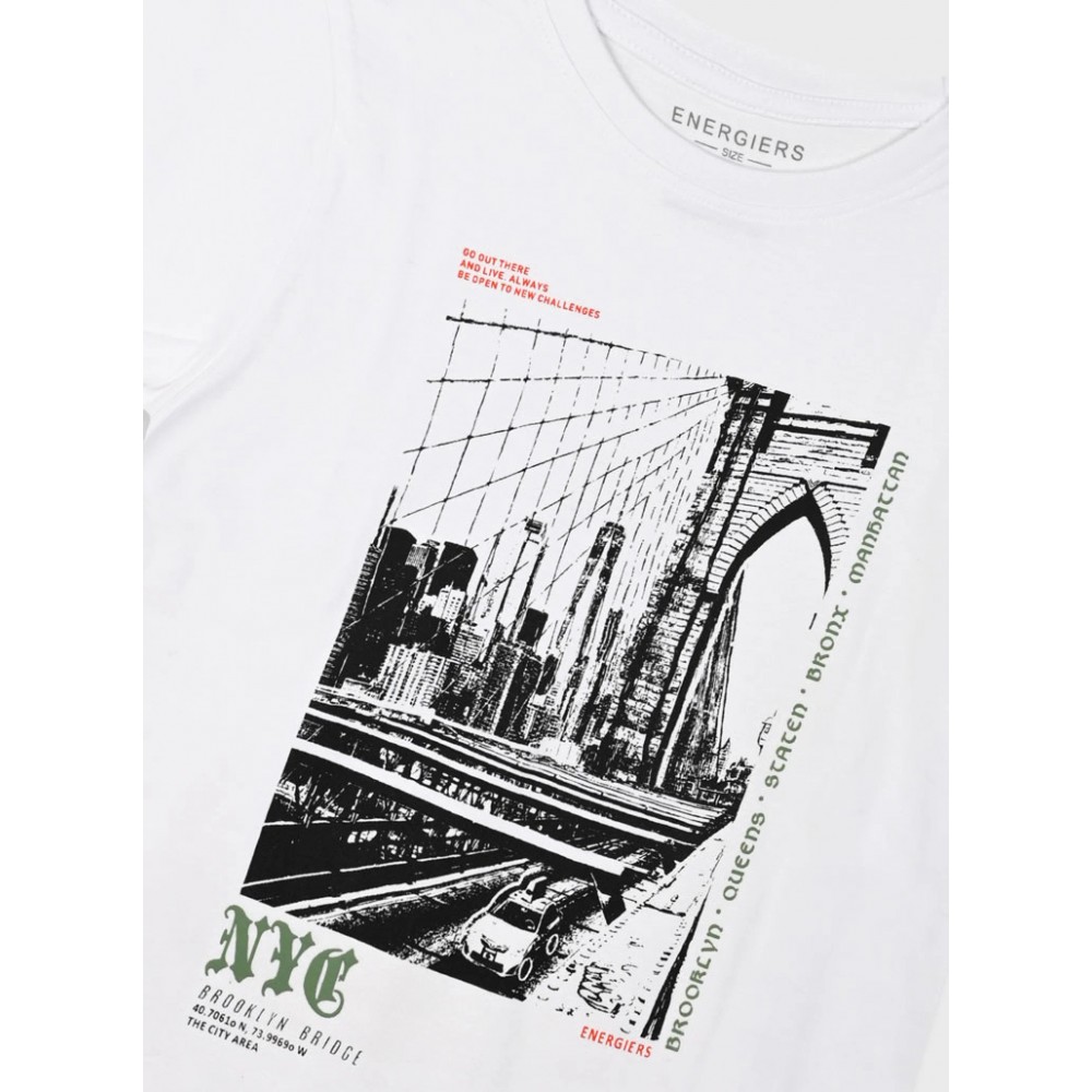 Εφηβικό Σετ Μακό με Μπλούζα Brooklyn και Βερμούδα Αγόρι (6-16) –Μαύρο– 13-225011-0