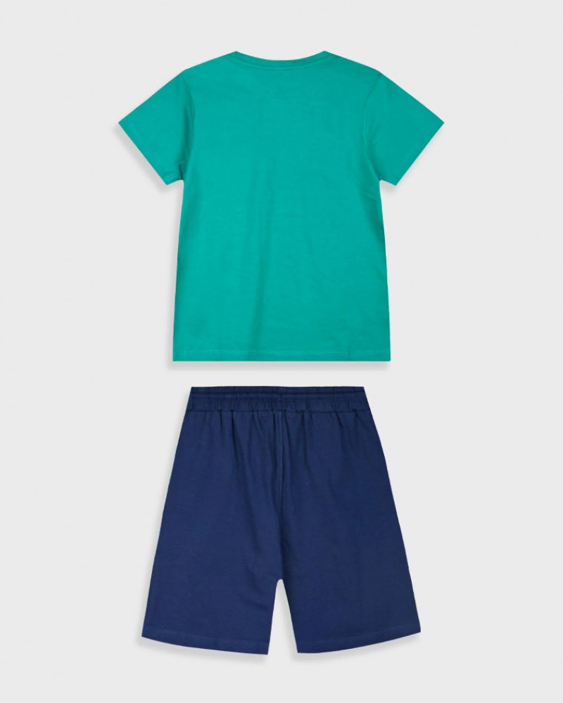 Εφηβικό Σετ Μακό με Μπλούζα New York και Βερμούδα Αγόρι (6-16) –Μαρέν– 13-225013-0