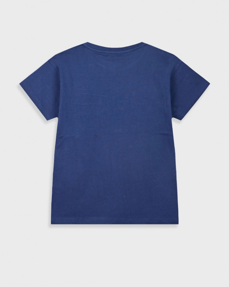 Εφηβική T-Shirt Μπλούζα με Τύπωμα Spiny Tide Αγόρι (6-16) -Μαρέν- 13-225020-5