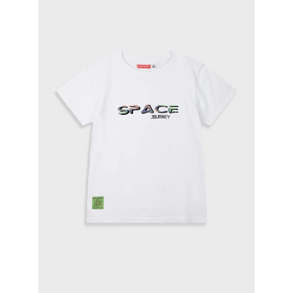 Εφηβική T-Shirt Μπλούζα με Τύπωμα Space Αγόρι (6-16) -Λευκό- 13-225024-5