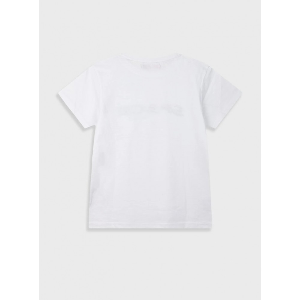 Εφηβική T-Shirt Μπλούζα με Τύπωμα Space Αγόρι (6-16) -Λευκό- 13-225024-5