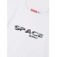 Εφηβική T-Shirt Μπλούζα με Τύπωμα Space Αγόρι (6-16) -Λευκό- 13-225024-5