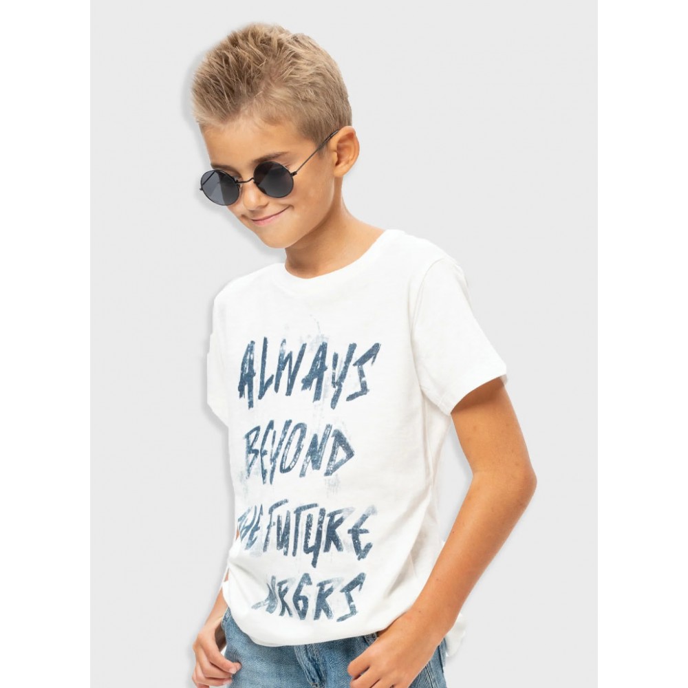 Εφηβική T-Shirt Μπλούζα με Τύπωμα Graffiti Street Αγόρι (6-16) -Εκρού- 13-225031-5