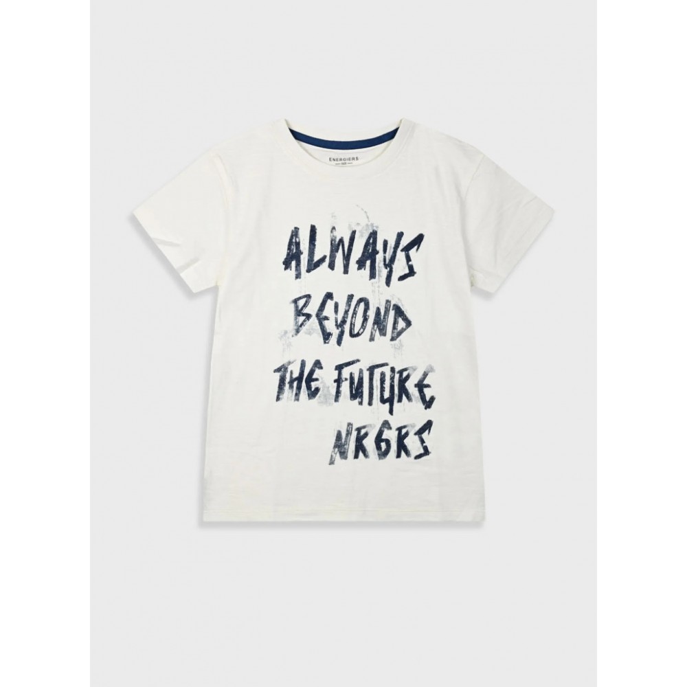 Εφηβική T-Shirt Μπλούζα με Τύπωμα Graffiti Street Αγόρι (6-16) -Εκρού- 13-225031-5
