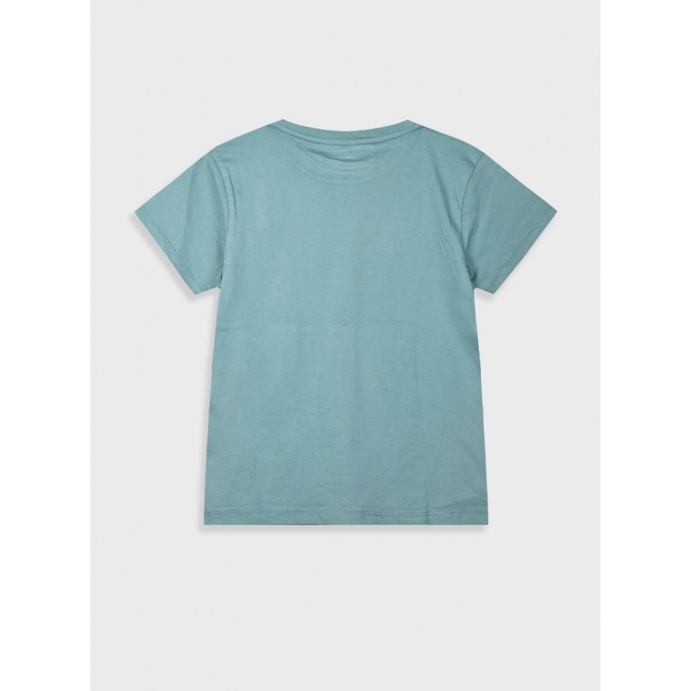 Εφηβική T-Shirt Μπλούζα με Τύπωμα L.A Αγόρι (6-16) -Πράσινο της Ερήμου- 13-225036-5