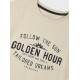 Εφηβική T-Shirt Μπλούζα με Τύπωμα Golden Hour Αγόρι (6-16) -Βανίλια- 13-225038-5