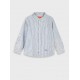 Εφηβικό Πουκάμισο Ριγέ Λινό Αγόρι (6-16) -Μπλε/Λευκό- 13-226003-4
