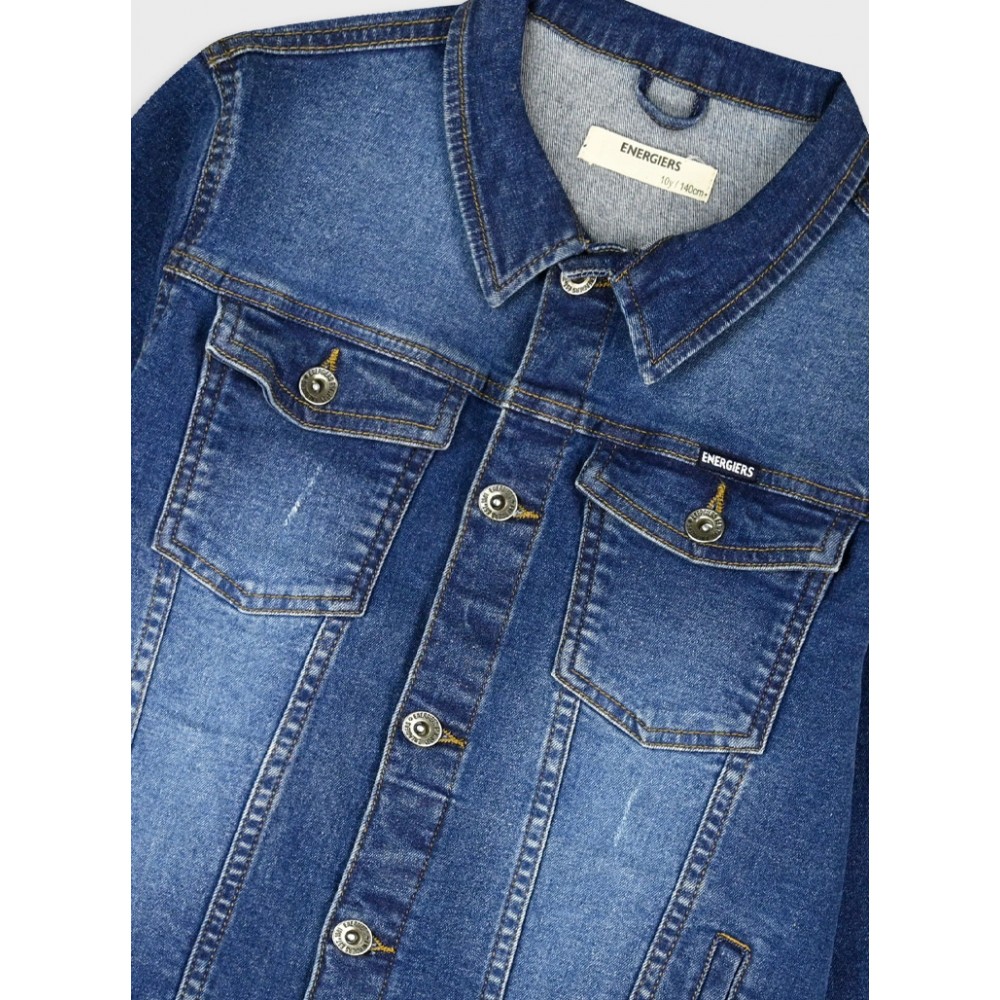 Εφηβικό Τζιν Μπουφάν Ανοιξιάτικο Denim Jacket Jean Αγόρι (6-16) -Μπλε Τζην- 13-226005-1