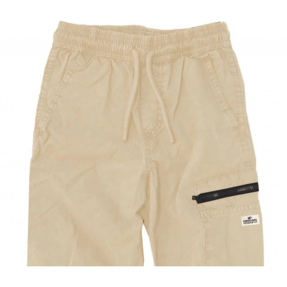 Εφηβικό Παντελόνι Cargo Υφασμάτινο με Λάστιχο Αγόρι (6-16) –Μπεζ– 13-226011-2