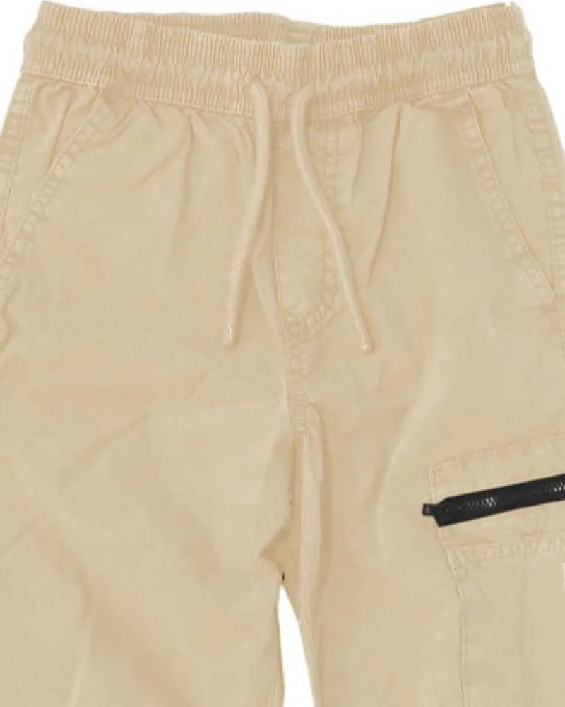 Εφηβικό Παντελόνι Cargo Υφασμάτινο με Λάστιχο Αγόρι (6-16) –Μπεζ– 